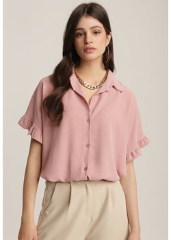 Różowa Koszula Nedasis ze sklepu Renee odzież w kategorii Koszule damskie - zdjęcie 157056159