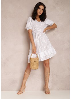 Biała Sukienka Nethusei ze sklepu Renee odzież w kategorii Sukienki - zdjęcie 157056865