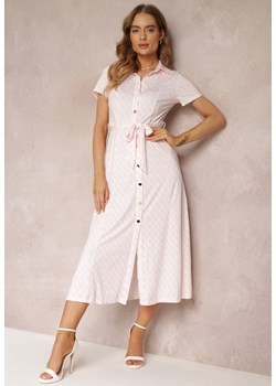 Jasnoróżowa Sukienka Prixia ze sklepu Renee odzież w kategorii Sukienki - zdjęcie 157057117