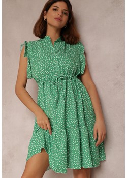 Zielona Sukienka Caesorus ze sklepu Renee odzież w kategorii Sukienki - zdjęcie 157057377