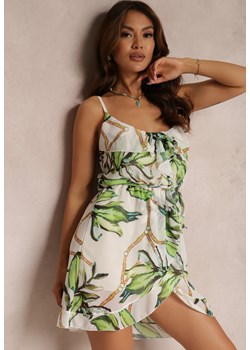 Biało-Zielona Sukienka Nephesiphe ze sklepu Renee odzież w kategorii Sukienki - zdjęcie 157057546