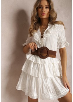 Biała Sukienka Kalliliphis ze sklepu Renee odzież w kategorii Sukienki - zdjęcie 157057576