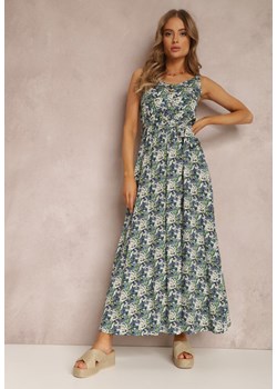 Czarno-Niebieska Sukienka Zelinassa ze sklepu Renee odzież w kategorii Sukienki - zdjęcie 157057757