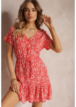 Czerwona Sukienka Rhaenalise ze sklepu Renee odzież w kategorii Sukienki - zdjęcie 157058187
