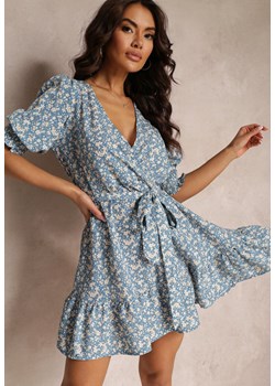 Niebieska Sukienka Praxusa ze sklepu Renee odzież w kategorii Sukienki - zdjęcie 157058227