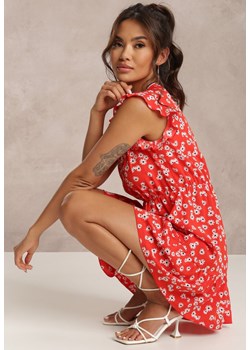 Czerwona Sukienka Sagisa ze sklepu Renee odzież w kategorii Sukienki - zdjęcie 157058257