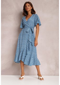 Niebieska Sukienka Zinano ze sklepu Renee odzież w kategorii Sukienki - zdjęcie 157058457