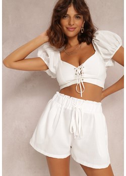 Białe Szorty Deldo ze sklepu Renee odzież w kategorii Szorty - zdjęcie 157058537