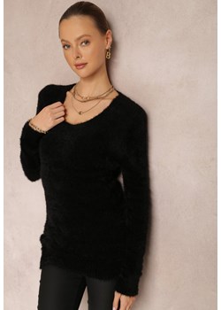 Czarny Sweter Wełniany Aegiopis ze sklepu Renee odzież w kategorii Swetry damskie - zdjęcie 157058928