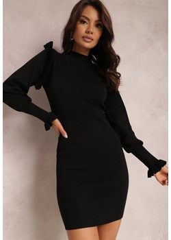Czarna Sukienka Euganthus ze sklepu Renee odzież w kategorii Sukienki - zdjęcie 157058947