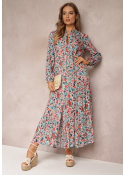 Niebiesko-Różowa Sukienka Phaelerine ze sklepu Renee odzież w kategorii Sukienki - zdjęcie 157059265