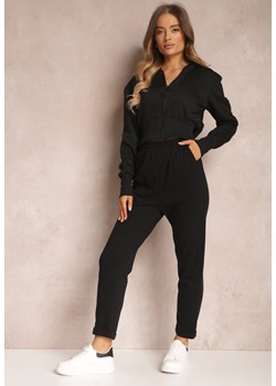 Czarne Spodnie Aerethe ze sklepu Renee odzież w kategorii Spodnie damskie - zdjęcie 157059439