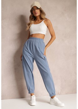 Niebieskie Spodnie Mesyore ze sklepu Renee odzież w kategorii Spodnie damskie - zdjęcie 157059479