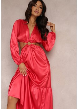 Czerwona Sukienka Klymosyne ze sklepu Renee odzież w kategorii Sukienki - zdjęcie 157060119