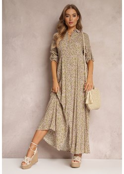 Jasnozielona Sukienka Caeoreia ze sklepu Renee odzież w kategorii Sukienki - zdjęcie 157060375