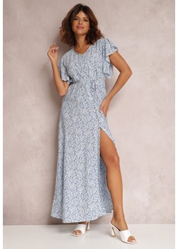 Niebieska Sukienka Thelliopis ze sklepu Renee odzież w kategorii Sukienki - zdjęcie 157060547