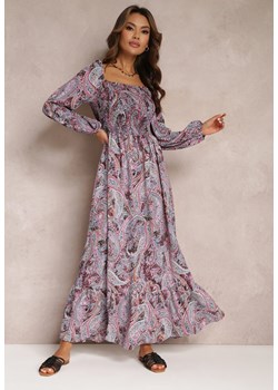Fioletowo-Niebieska Sukienka Agaris ze sklepu Renee odzież w kategorii Sukienki - zdjęcie 157060606