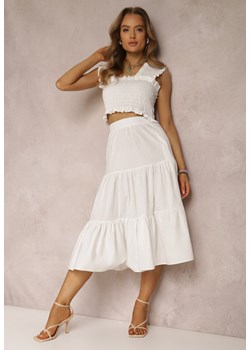 Biały 2-Częściowy Komplet Penthione ze sklepu Renee odzież w kategorii Komplety i garnitury damskie - zdjęcie 157061428