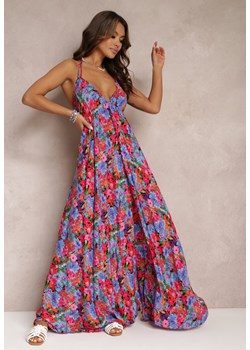Niebiesko-Różowa Sukienka Thessia ze sklepu Renee odzież w kategorii Sukienki - zdjęcie 157061518