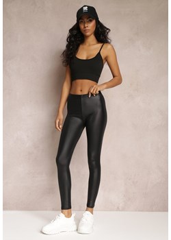 Czarne Legginsy Depheina ze sklepu Renee odzież w kategorii Spodnie damskie - zdjęcie 157061528