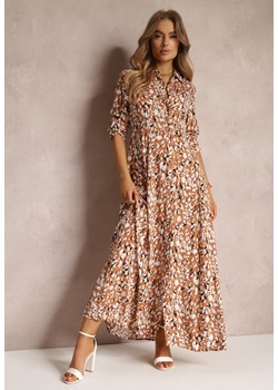 Beżowa Sukienka Phaelede ze sklepu Renee odzież w kategorii Sukienki - zdjęcie 157061678
