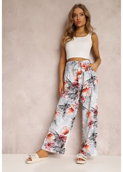 Miętowe Spodnie Hellonia ze sklepu Renee odzież w kategorii Spodnie damskie - zdjęcie 157061698