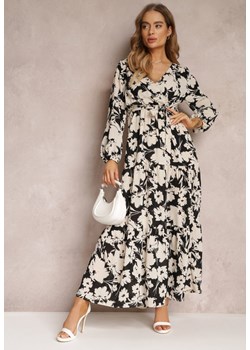 Biało-Czarna Sukienka Kharano ze sklepu Renee odzież w kategorii Sukienki - zdjęcie 157061747