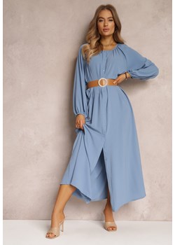 Niebieska Sukienka Palane ze sklepu Renee odzież w kategorii Sukienki - zdjęcie 157062135