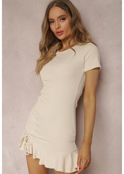 Beżowa Sukienka Corbeas ze sklepu Renee odzież w kategorii Sukienki - zdjęcie 157062359