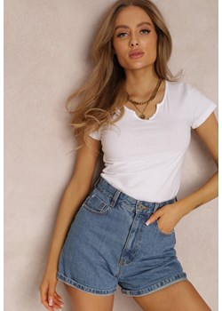 Biały T-shirt Amarhyse ze sklepu Renee odzież w kategorii Bluzki damskie - zdjęcie 157062409