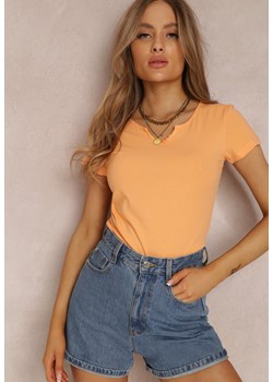 Pomarańczowy T-shirt Amarhyse ze sklepu Renee odzież w kategorii Bluzki damskie - zdjęcie 157062419