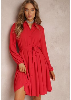 Czerwona Sukienka Agathomeda ze sklepu Renee odzież w kategorii Sukienki - zdjęcie 157062839