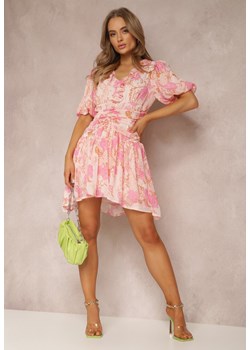 Jasnoróżowa Sukienka Hippinca ze sklepu Renee odzież w kategorii Sukienki - zdjęcie 157063675