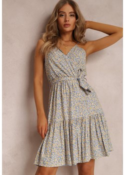 Niebiesko-Żółta Sukienka Konsterios ze sklepu Renee odzież w kategorii Sukienki - zdjęcie 157063886