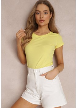 Żółty T-shirt Naerothee ze sklepu Renee odzież w kategorii Bluzki damskie - zdjęcie 157063966