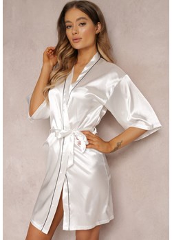 Biały Szlafrok Pheneis ze sklepu Renee odzież w kategorii Szlafroki damskie - zdjęcie 157064026