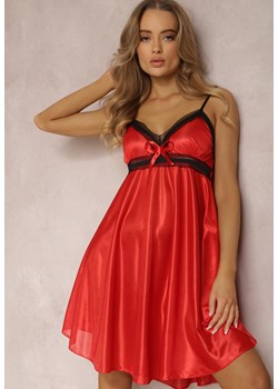 Czerwona Koszula Nocna Klymitrite ze sklepu Renee odzież w kategorii Koszule nocne - zdjęcie 157064127