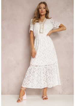 Biała Sukienka Theleope ze sklepu Renee odzież w kategorii Sukienki - zdjęcie 157064337