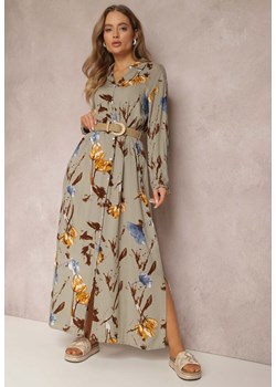Szara Sukienka Hekosa ze sklepu Renee odzież w kategorii Sukienki - zdjęcie 157064488