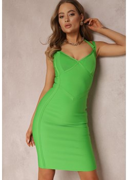 Jasnozielona Sukienka Helleia ze sklepu Renee odzież w kategorii Sukienki - zdjęcie 157064607