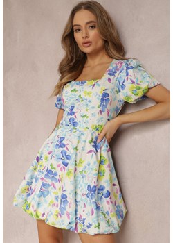 Biało-Niebieska Sukienka Amarhoreia ze sklepu Renee odzież w kategorii Sukienki - zdjęcie 157065126