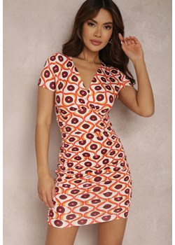 Pomarańczowa Sukienka Klymosa ze sklepu Renee odzież w kategorii Sukienki - zdjęcie 157065405