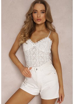 Białe Body Koronkowe Phaerima ze sklepu Renee odzież w kategorii Bluzki damskie - zdjęcie 157065455