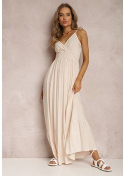 Jasnobeżowa Sukienka Marylei ze sklepu Renee odzież w kategorii Sukienki - zdjęcie 157065485