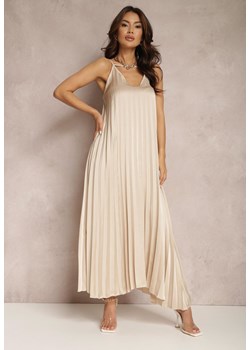 Beżowa Sukienka Ianima ze sklepu Renee odzież w kategorii Sukienki - zdjęcie 157065685
