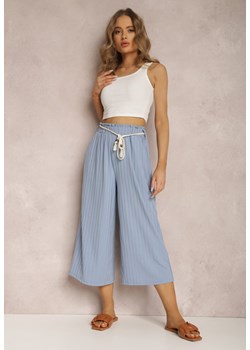Niebieskie Spodnie Anastathe ze sklepu Renee odzież w kategorii Spodnie damskie - zdjęcie 157065795