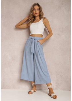 Niebieskie Spodnie Haidynome ze sklepu Renee odzież w kategorii Spodnie damskie - zdjęcie 157065865