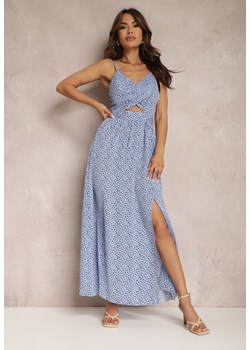 Niebieska Sukienka Cileris ze sklepu Renee odzież w kategorii Sukienki - zdjęcie 157065905