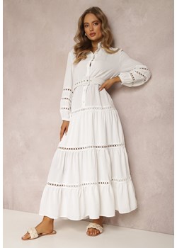 Biała Sukienka Basetes ze sklepu Renee odzież w kategorii Sukienki - zdjęcie 157066029