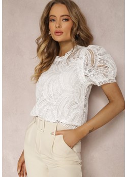 Biała Bluzka Lasthomela ze sklepu Renee odzież w kategorii Bluzki damskie - zdjęcie 157066069